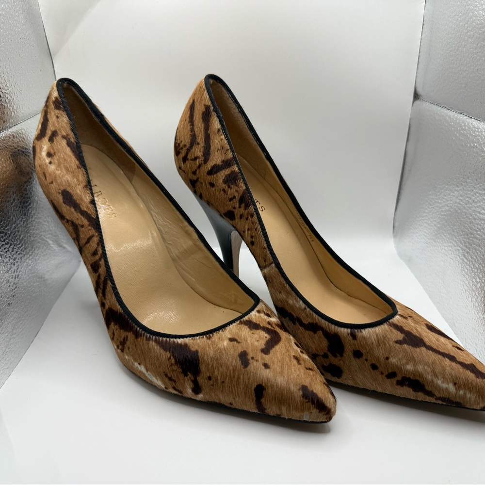 Talbots Animal Print Faux Hair Stiletto Heels